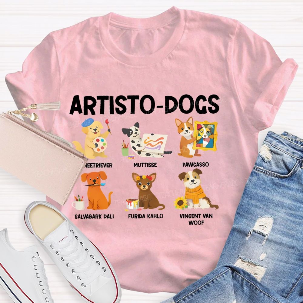 Artisto-Dogs  Teacher T-shirt