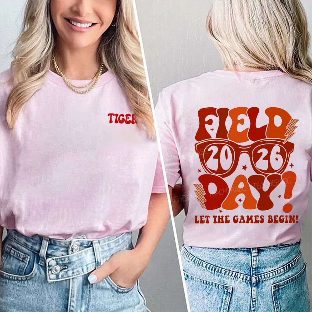 Personalized mascot Field 2026 Day Let The Games Begin Double Printed T-shirt