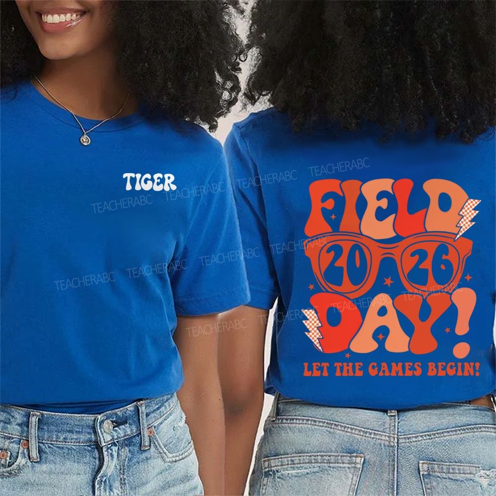 Personalized mascot Field 2026 Day Let The Games Begin Double Printed T-shirt