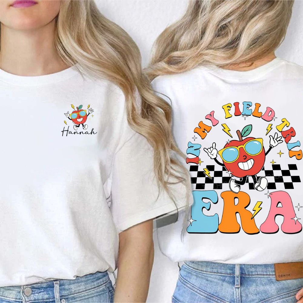 Personalized Name In My Field Day Era Double Printed T-shirt