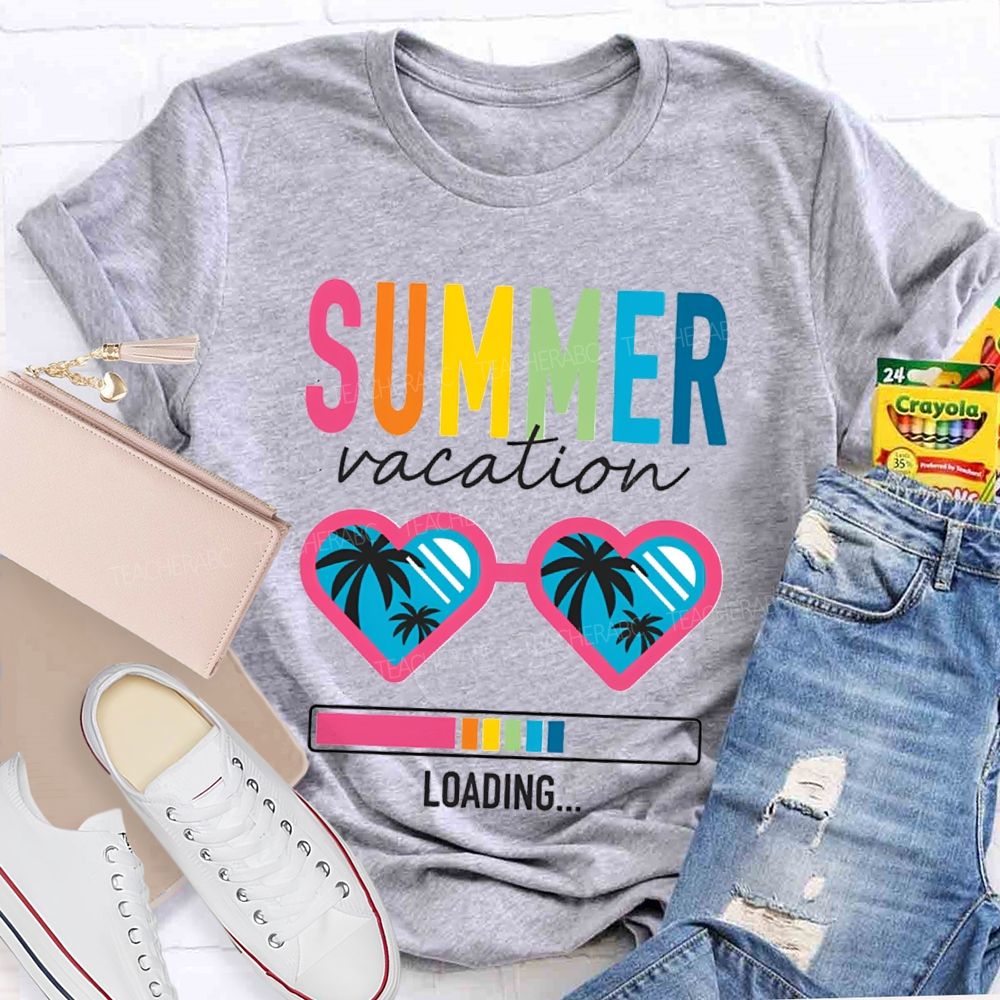 Summer Vacation Loading Teacher T-shirt