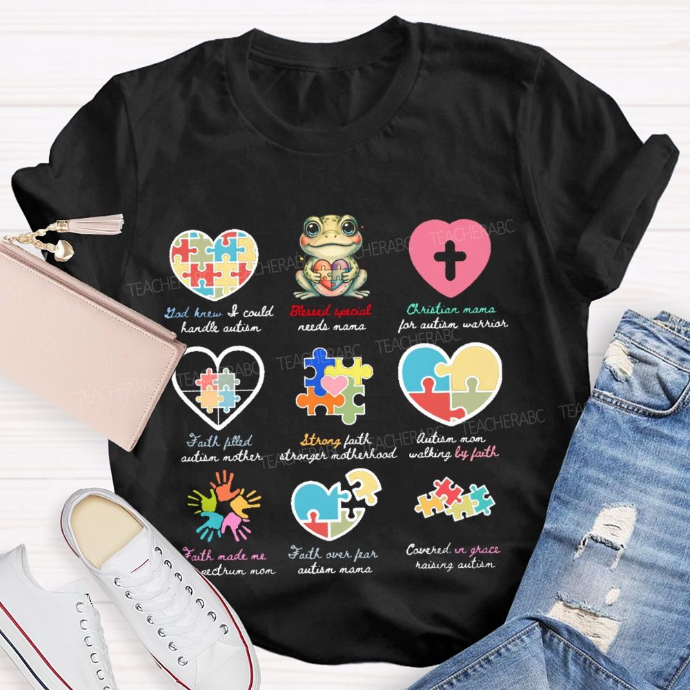 God Knew I Could Handle Autism  Teacher T-shirt
