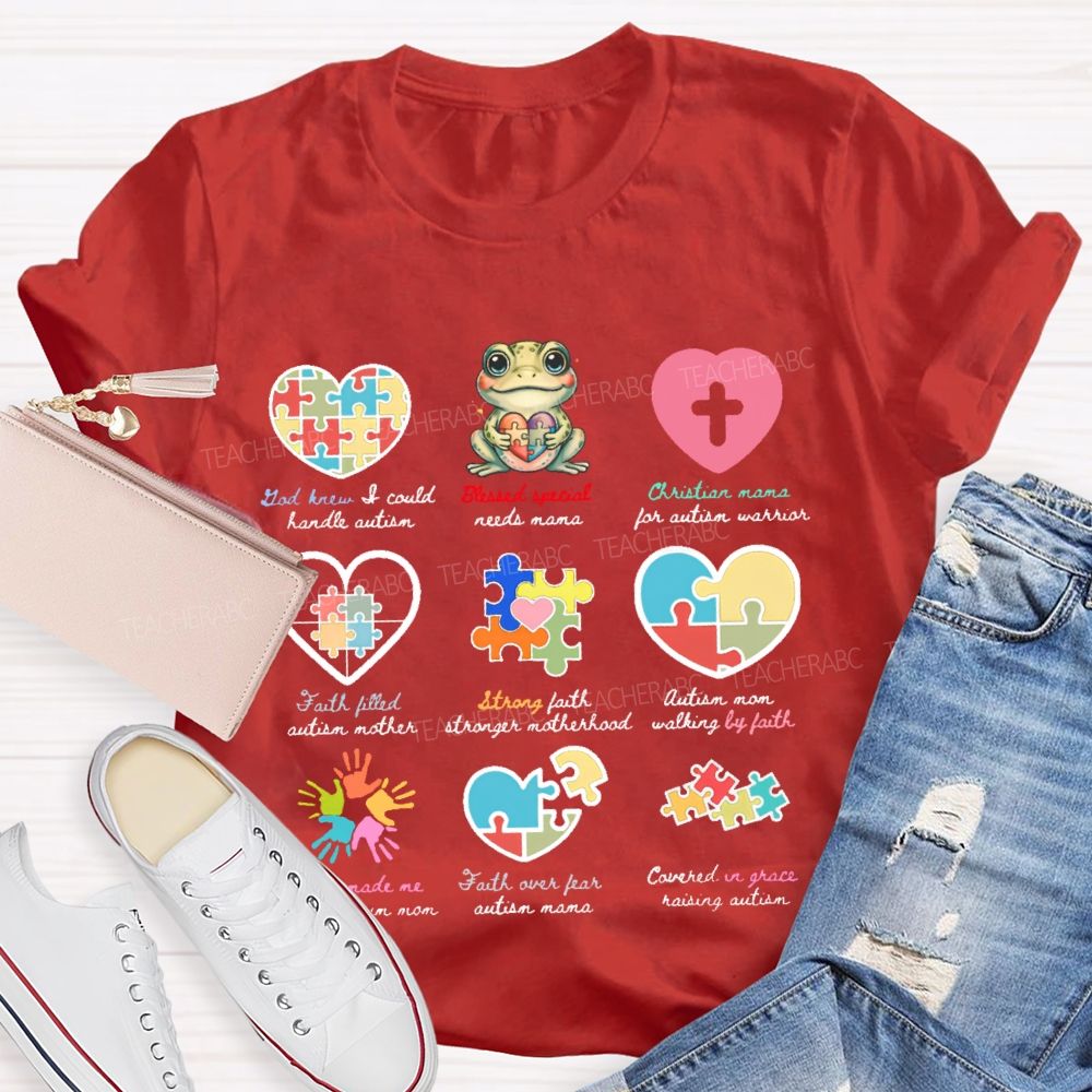God Knew I Could Handle Autism  Teacher T-shirt