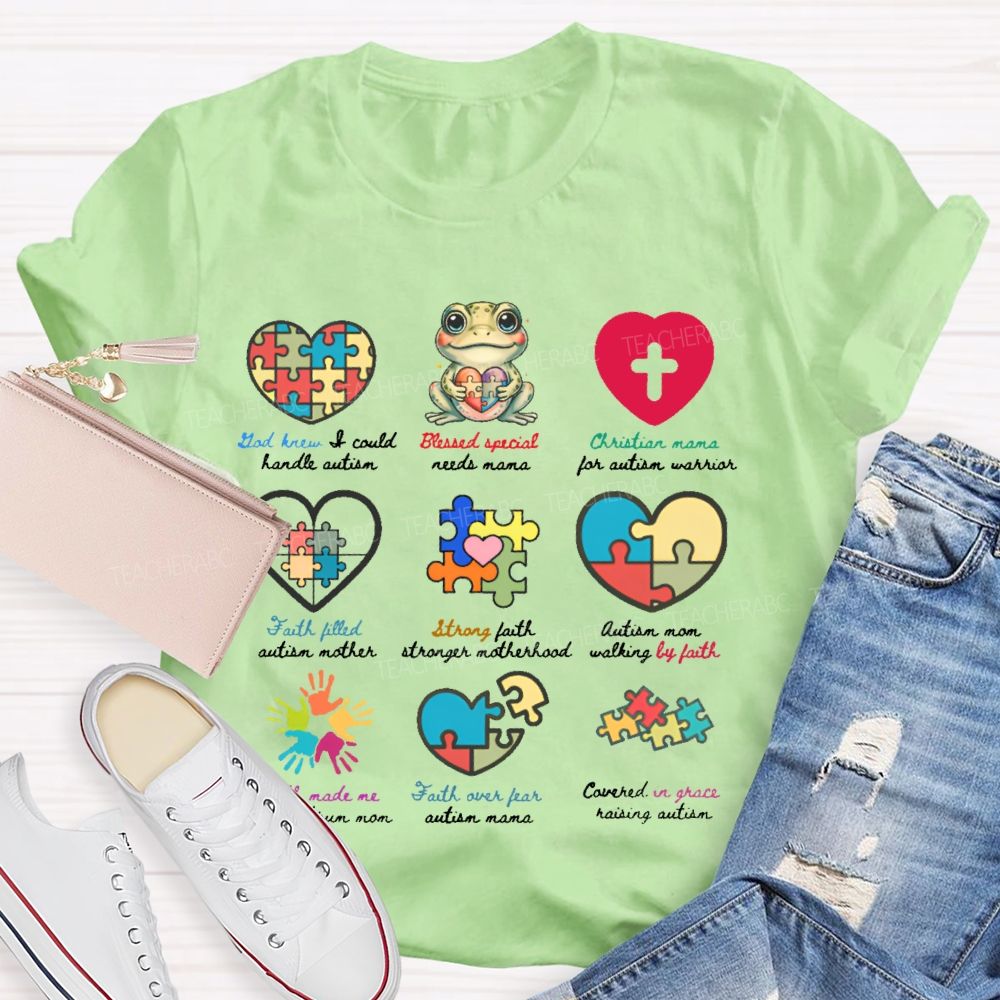 God Knew I Could Handle Autism  Teacher T-shirt
