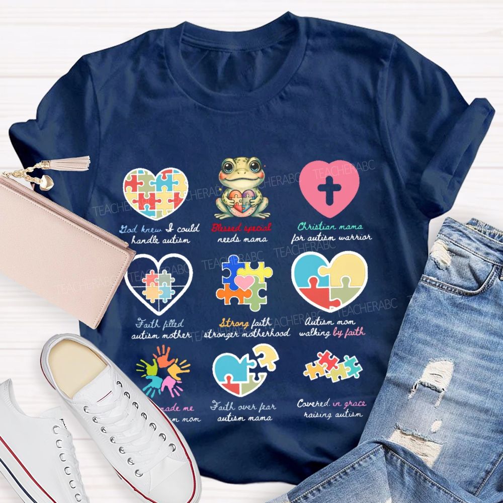 God Knew I Could Handle Autism  Teacher T-shirt