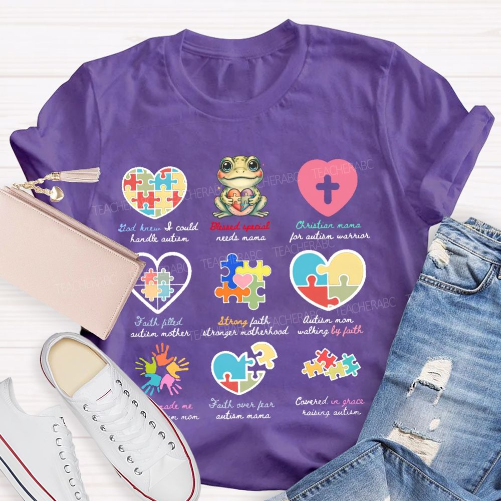 God Knew I Could Handle Autism  Teacher T-shirt
