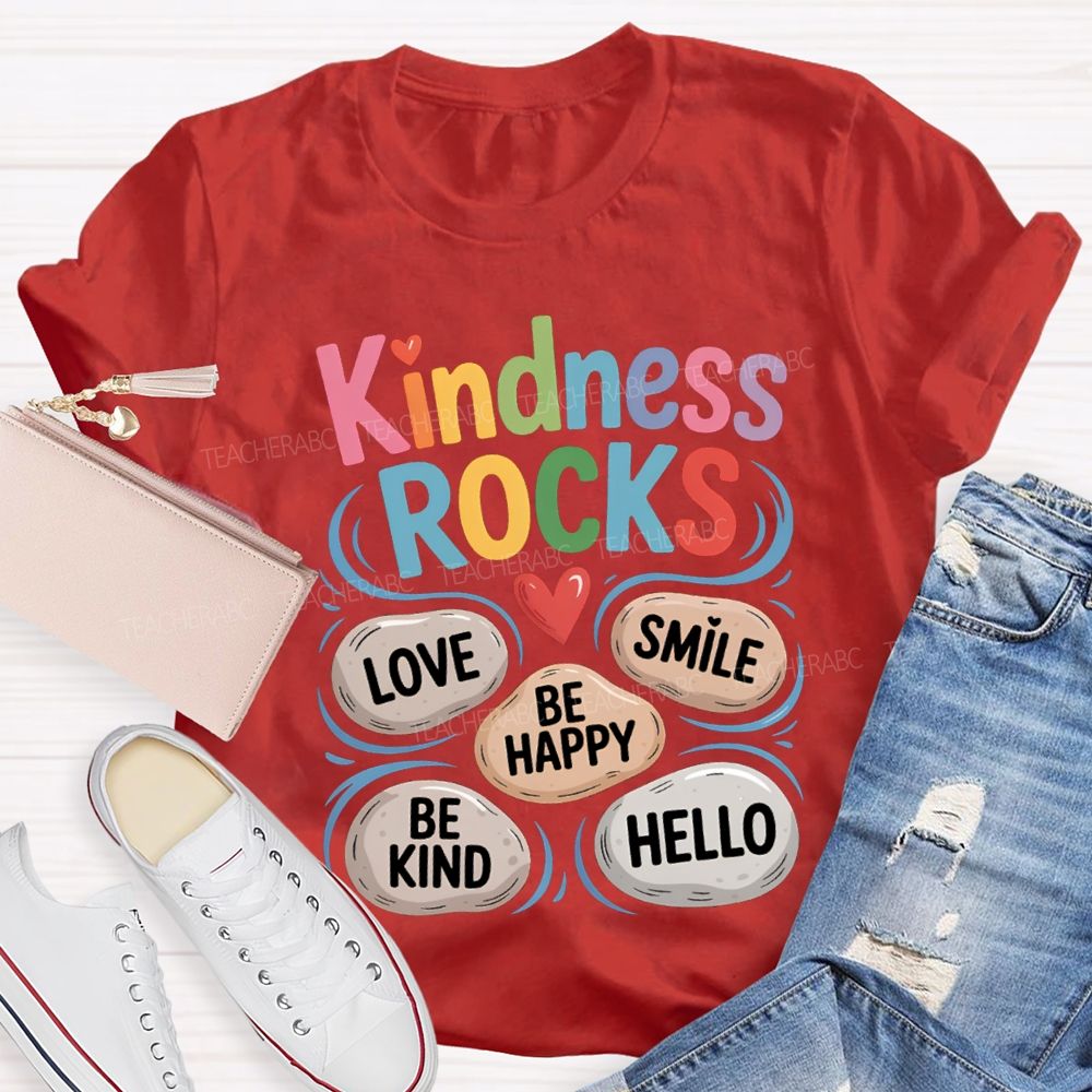 Kindness Rock Teacher T-shirt