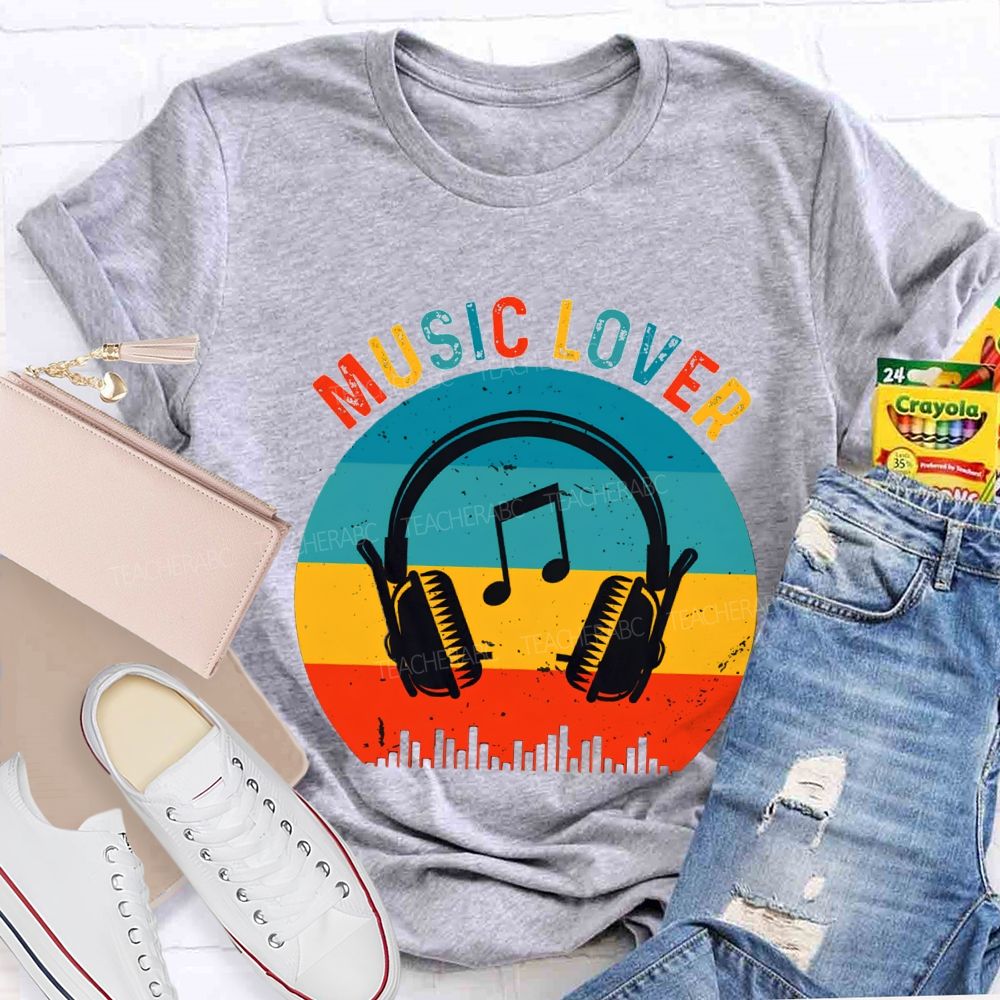 Music Lover And Earphone Music Teacher T-shirt