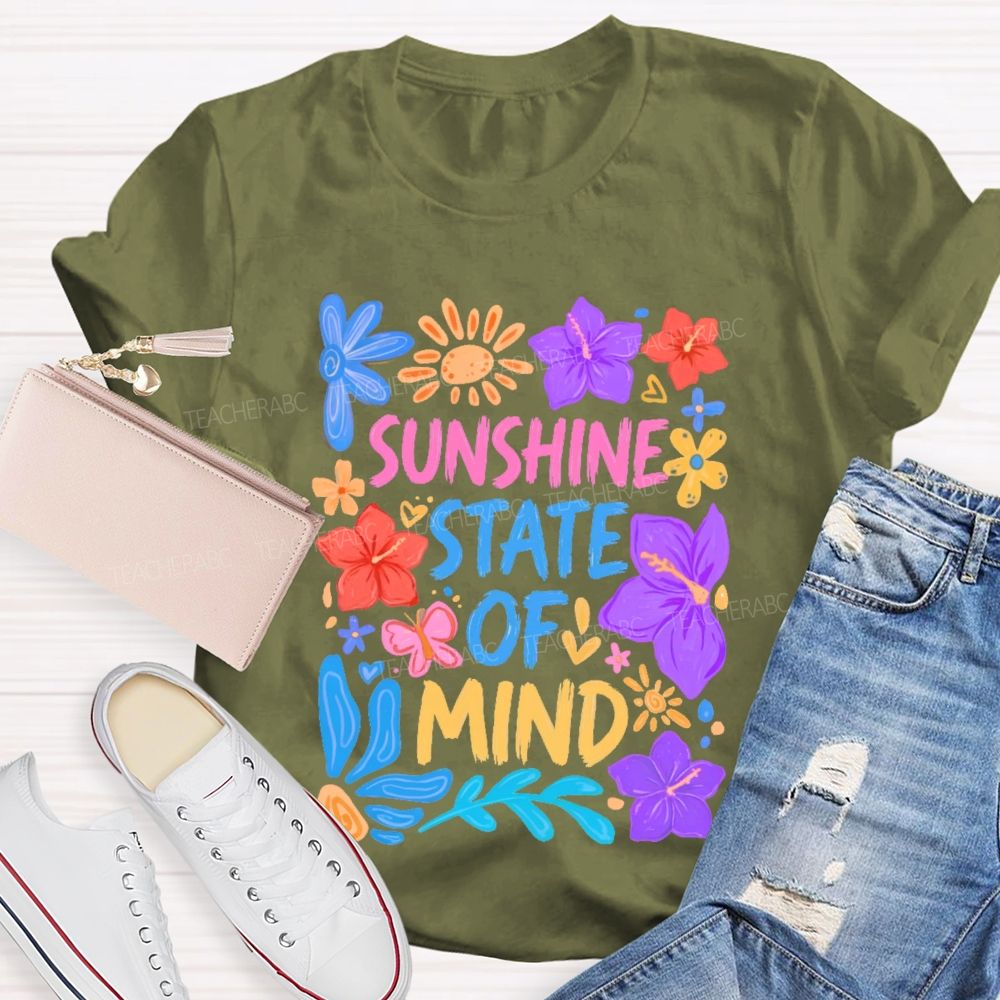 Sunshine State Of Mind  Teacher T-shirt
