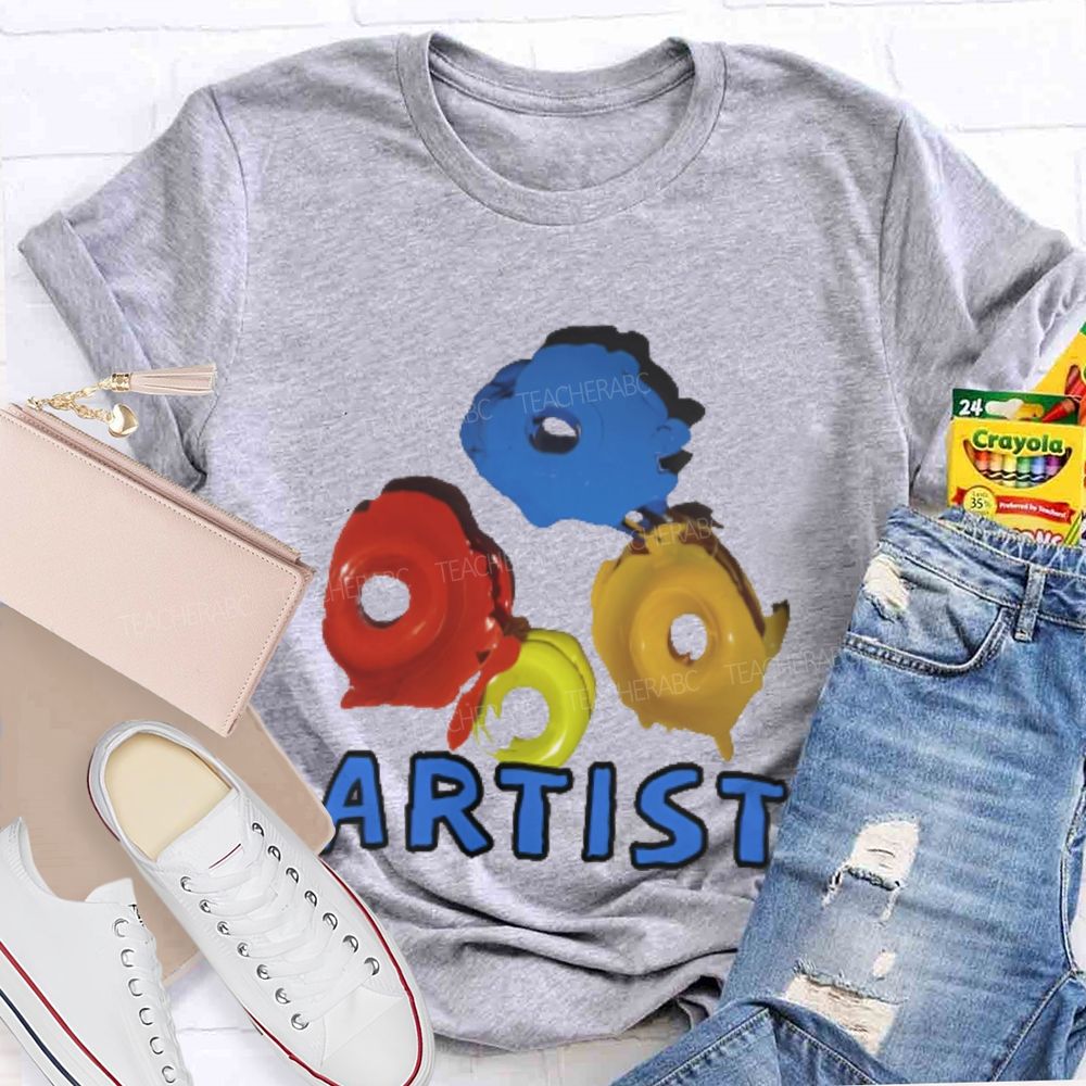 Artist Pigment Graphics  Teacher T-shirt