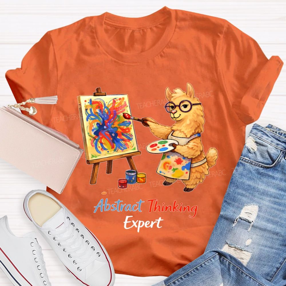 Abstract Thinking Expert  Teacher T-shirt