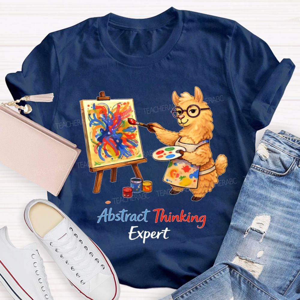 Abstract Thinking Expert  Teacher T-shirt