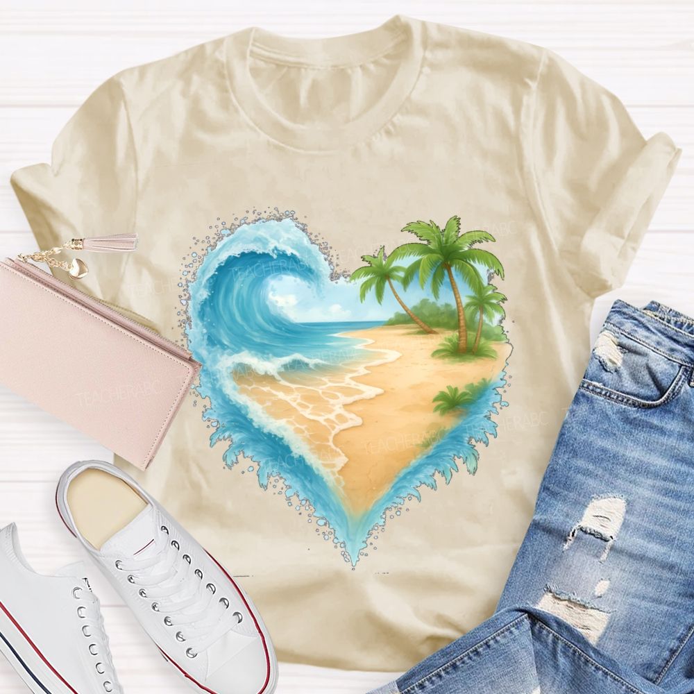 Love Summer Sunshine Beach Summer Break Teacher T-Shirt