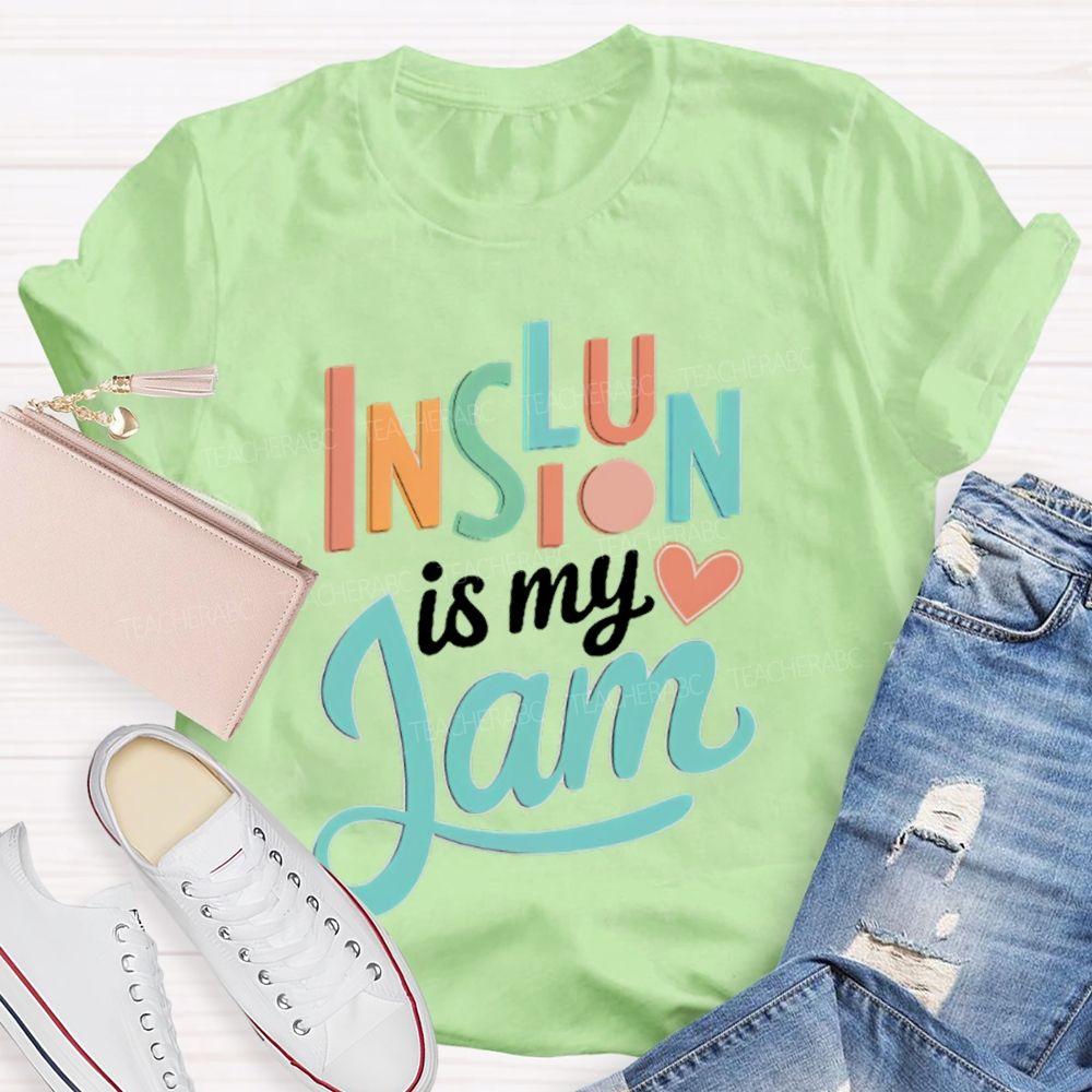 Inclusion Is My Jam  Letters  Teacher T-shirt