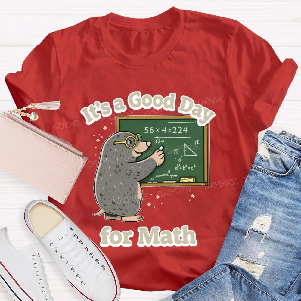 It's A Good Day For Math Graphic  Teacher T-shirt