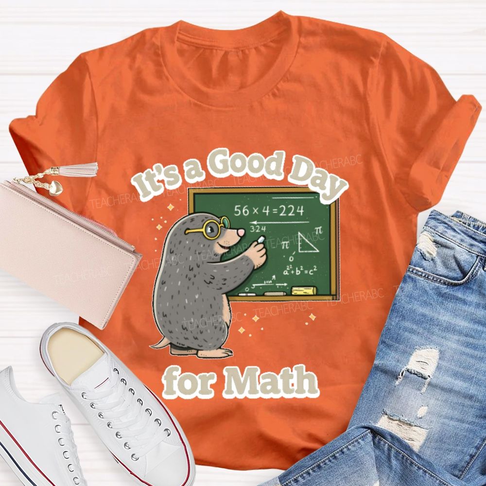 It's A Good Day For Math Graphic  Teacher T-shirt