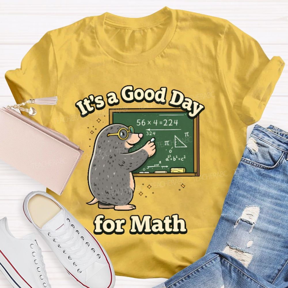 It's A Good Day For Math Graphic  Teacher T-shirt