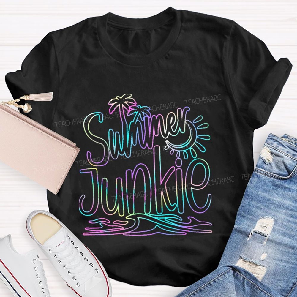 Summer Junkie  Teacher T-shirt