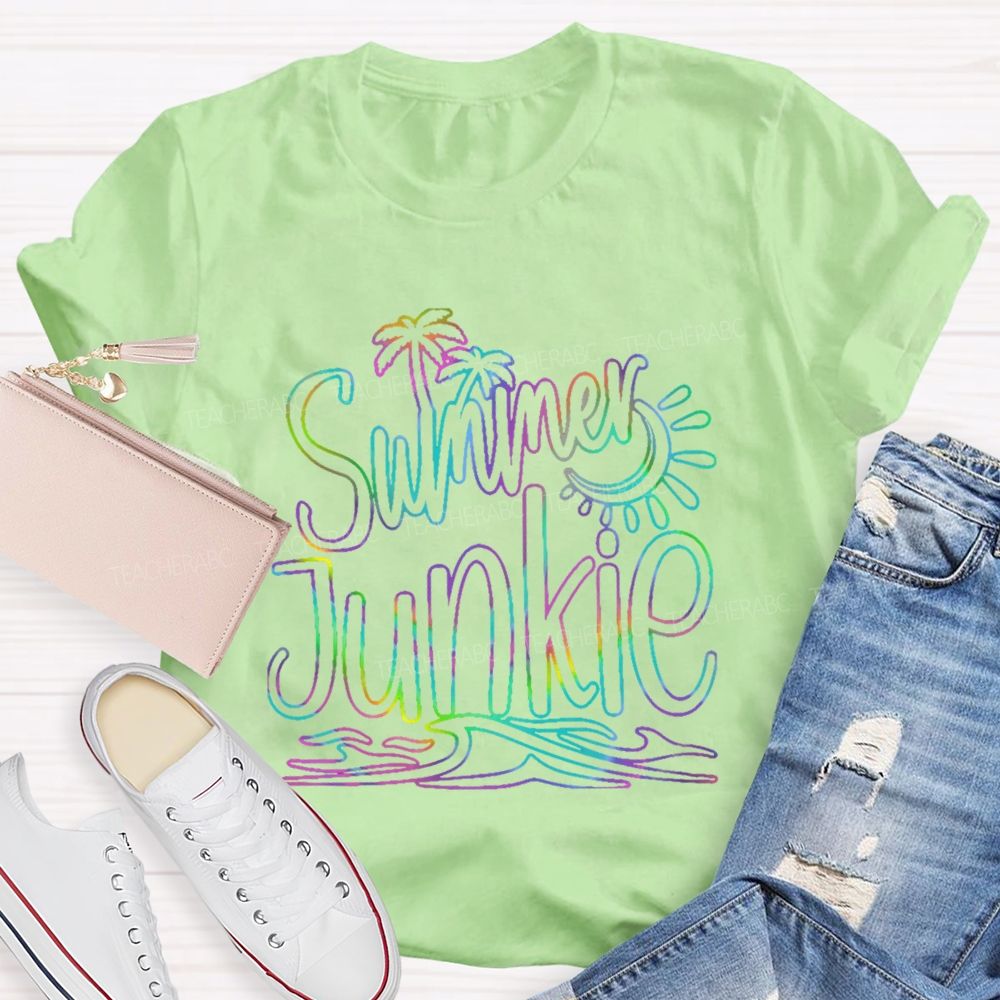 Summer Junkie  Teacher T-shirt