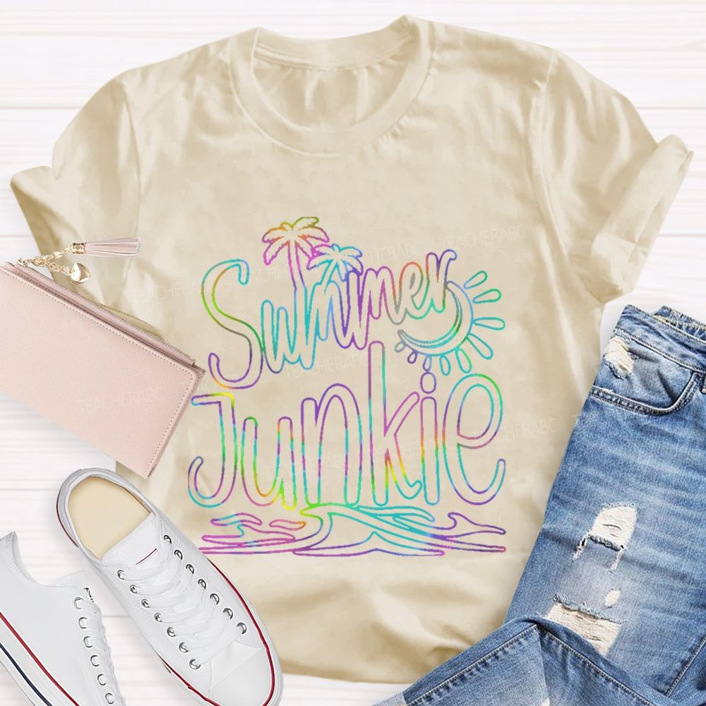 Summer Junkie  Teacher T-shirt