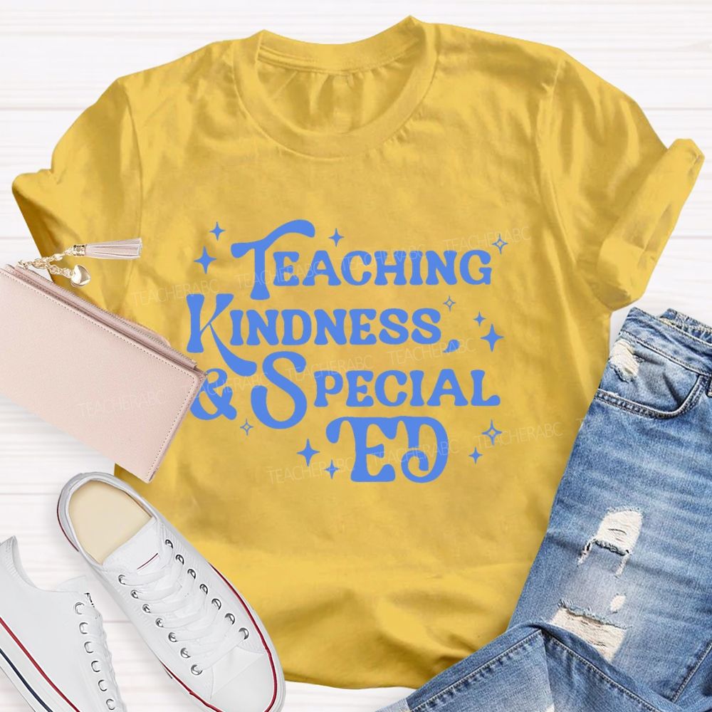 Teaching Kindness & Special Ed   Teacher T-shirt
