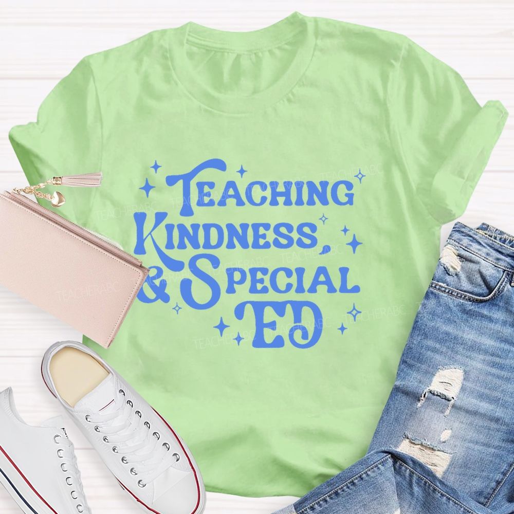Teaching Kindness & Special Ed   Teacher T-shirt