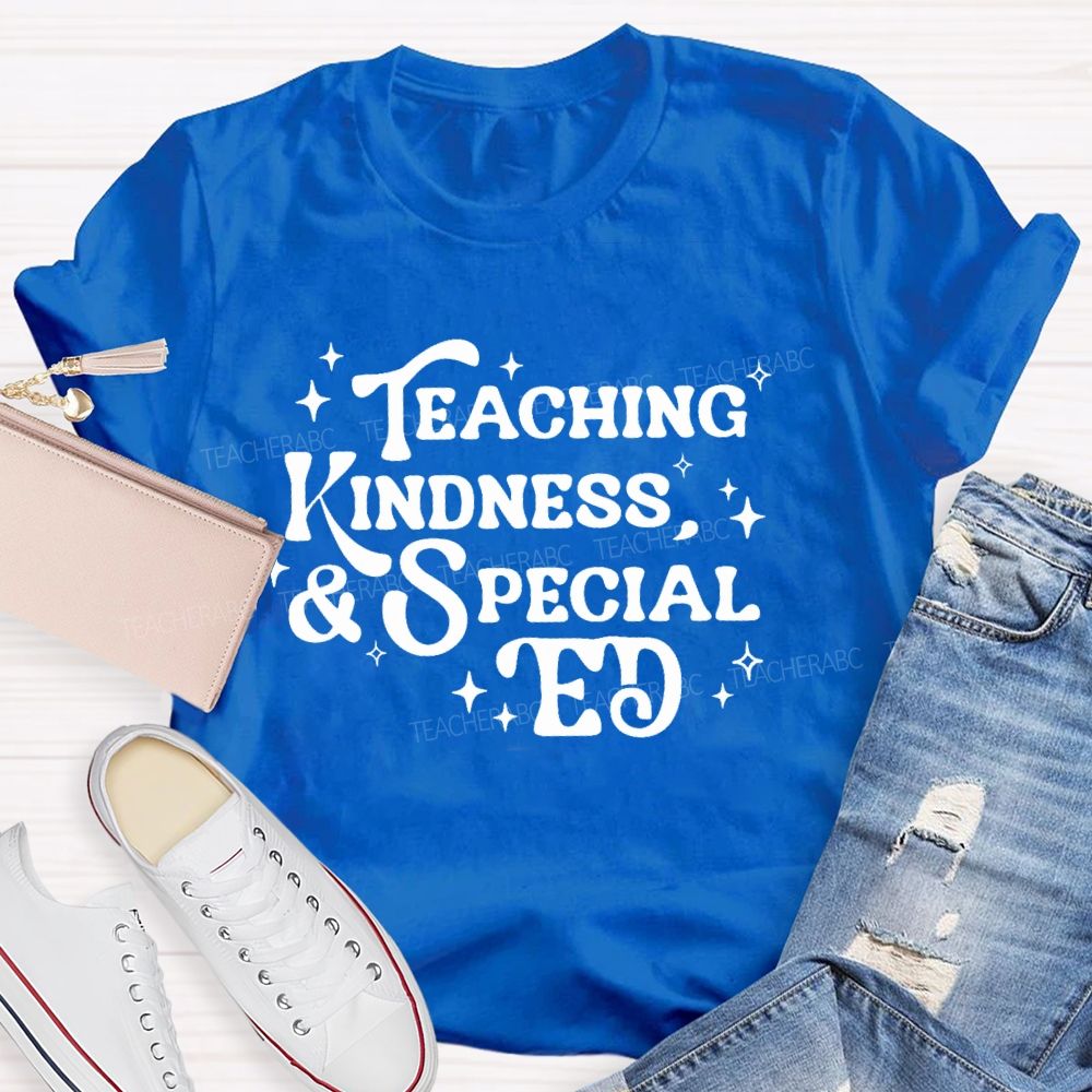 Teaching Kindness & Special Ed   Teacher T-shirt