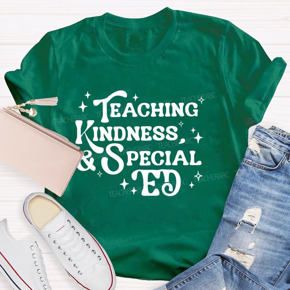 Teaching Kindness & Special Ed   Teacher T-shirt