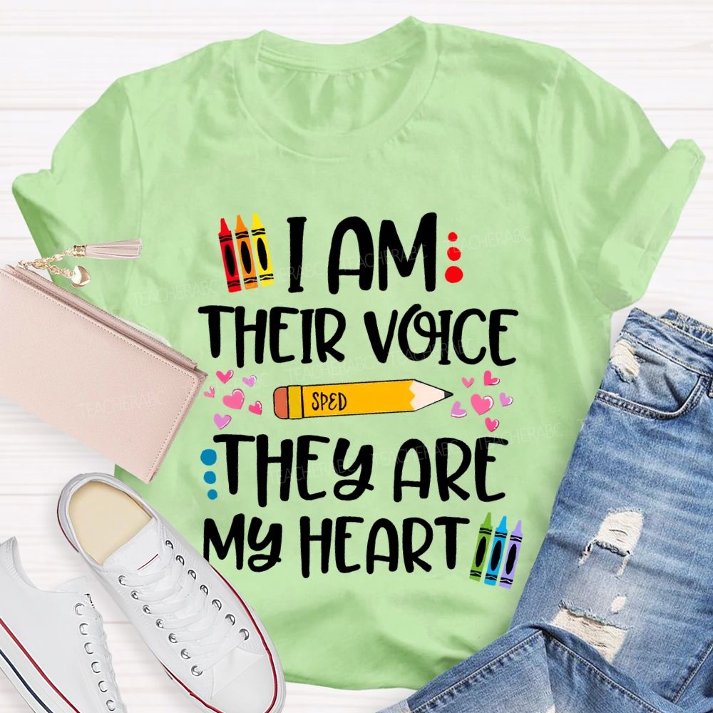 I Am Their Voice Sped They Are My Heart T-shirt