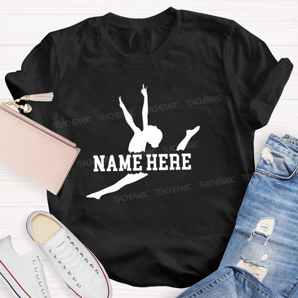 Personalized name The Leaping Dancer Teacher T-shirt