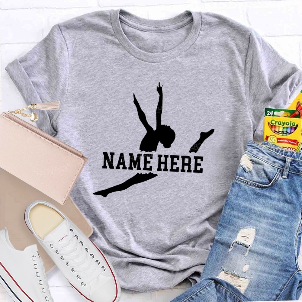 Personalized name The Leaping Dancer Teacher T-shirt