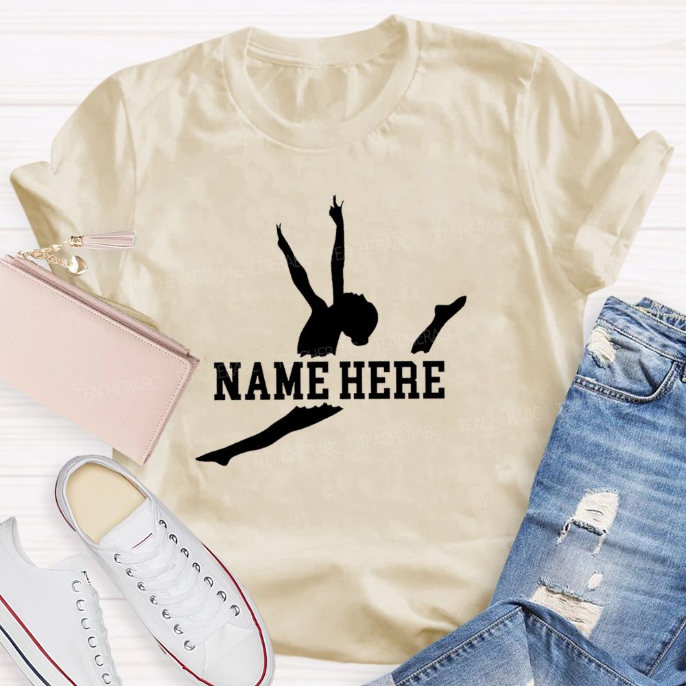 Personalized name The Leaping Dancer Teacher T-shirt