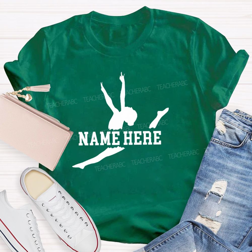 Personalized name The Leaping Dancer Teacher T-shirt