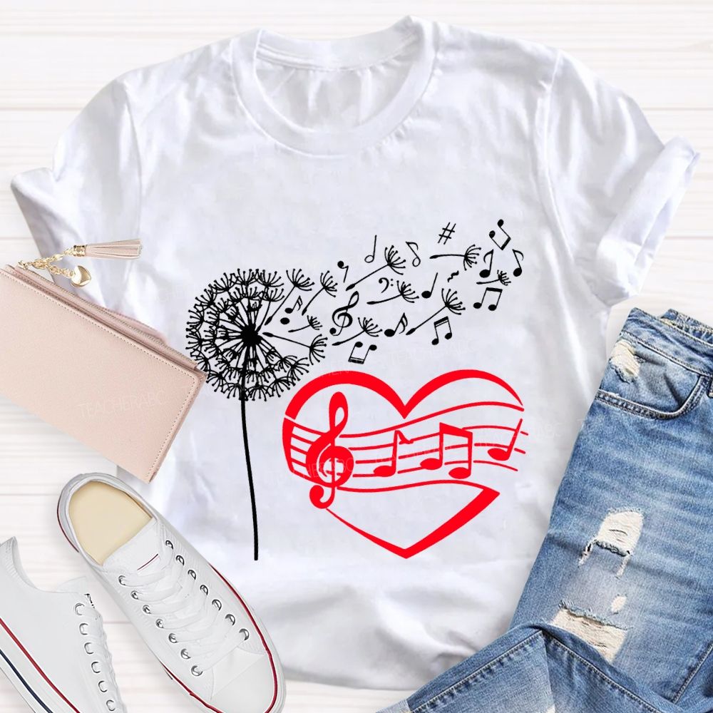 Wind And Sound Both Are Expressions Of Love Music Teacher T-shirt