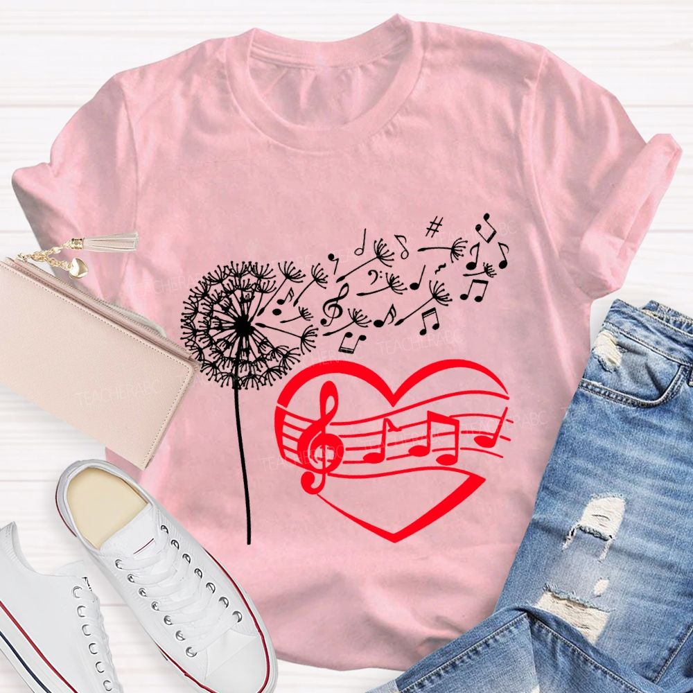 Wind And Sound Both Are Expressions Of Love Music Teacher T-shirt