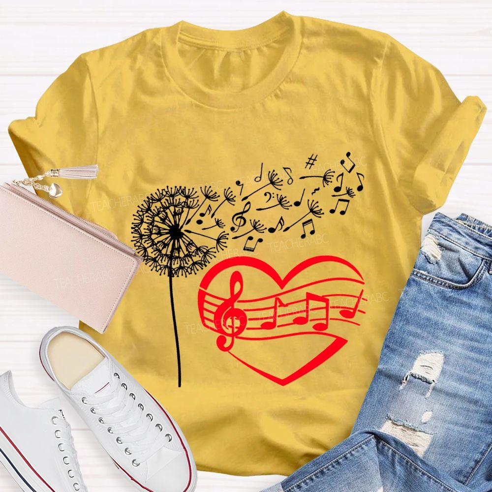 Wind And Sound Both Are Expressions Of Love Music Teacher T-shirt