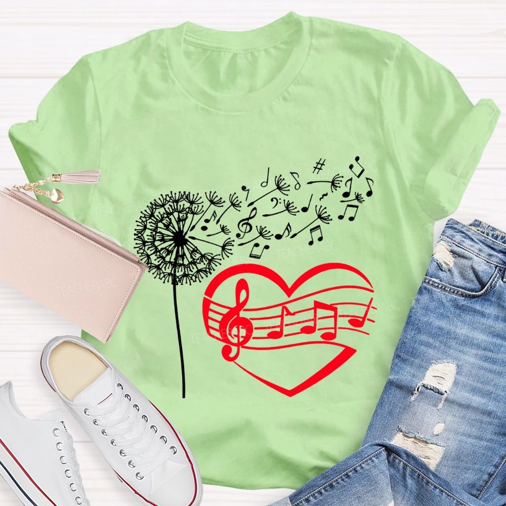 Wind And Sound Both Are Expressions Of Love Music Teacher T-shirt