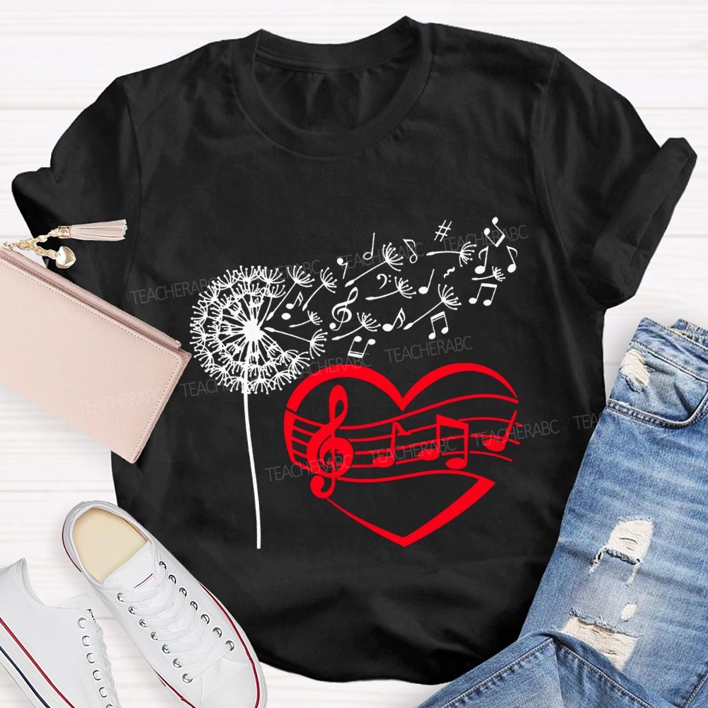 Wind And Sound Both Are Expressions Of Love Music Teacher T-shirt