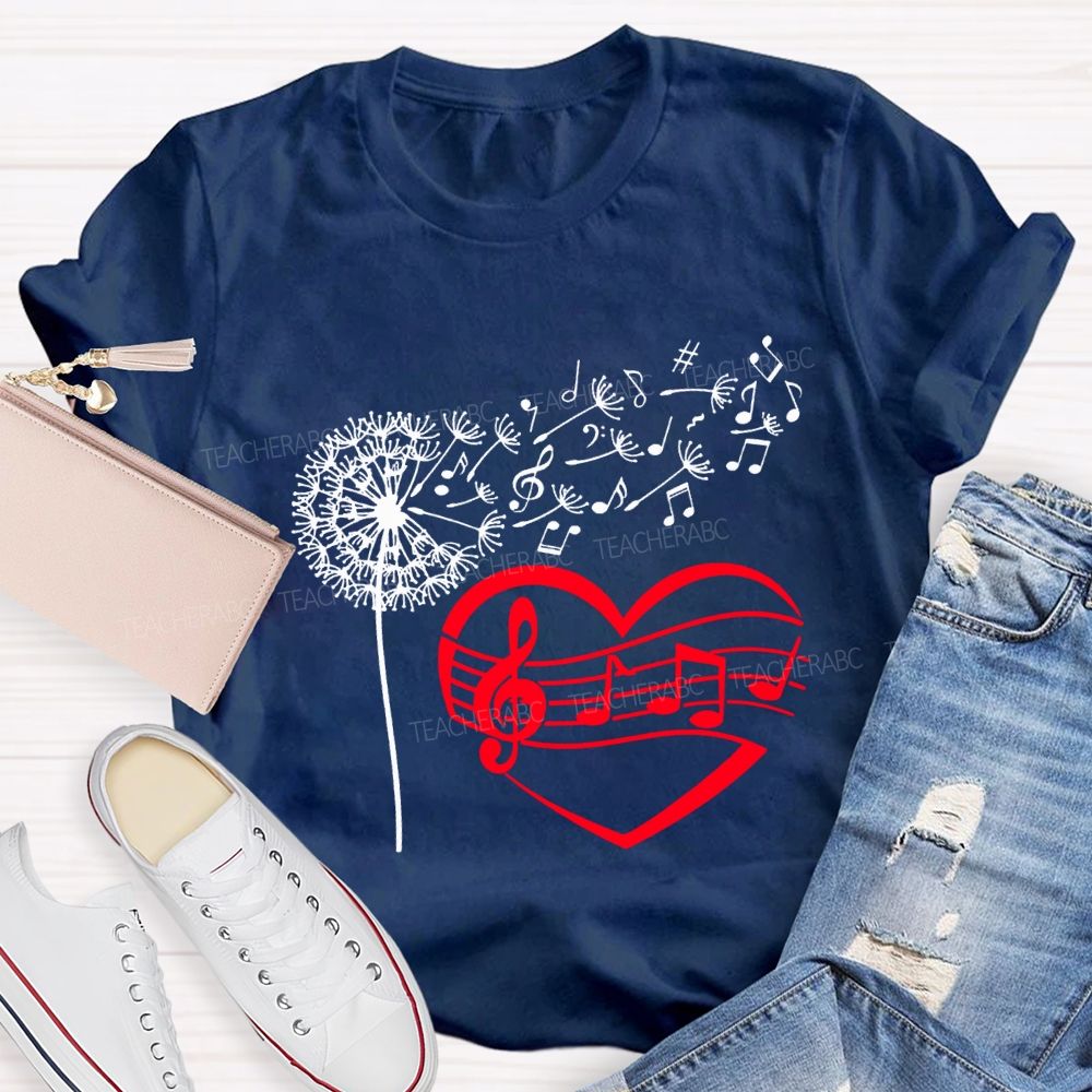 Wind And Sound Both Are Expressions Of Love Music Teacher T-shirt