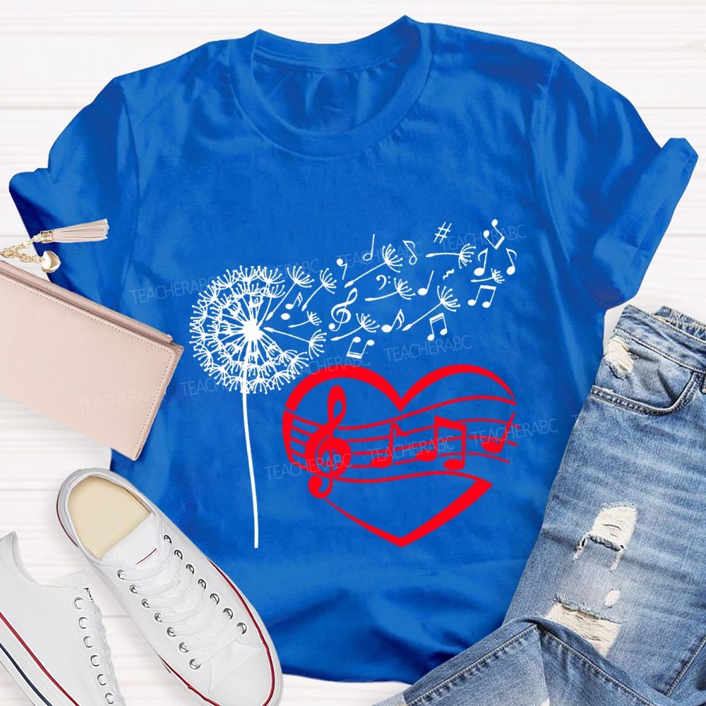 Wind And Sound Both Are Expressions Of Love Music Teacher T-shirt