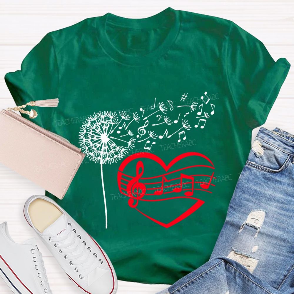 Wind And Sound Both Are Expressions Of Love Music Teacher T-shirt