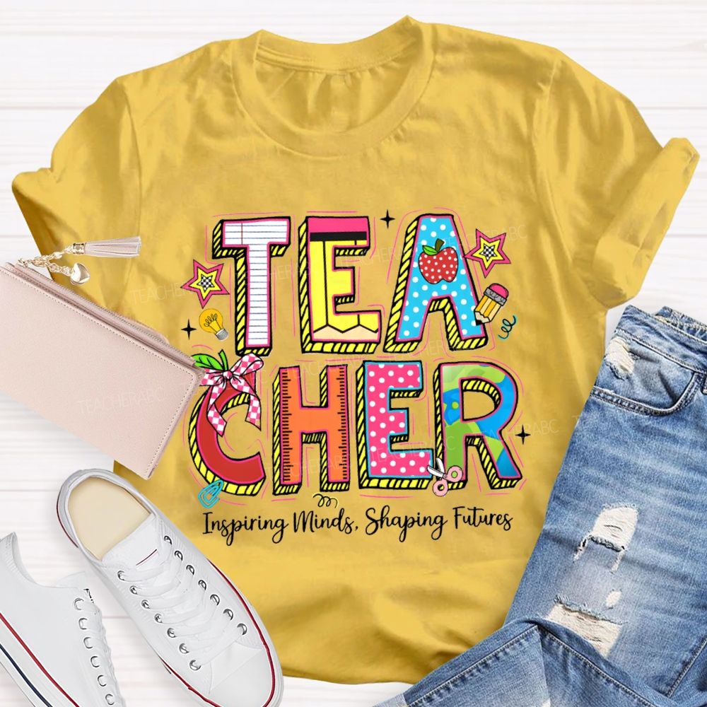 Teacher Inspiring Minds Shaping Future Teacher T-Shirt