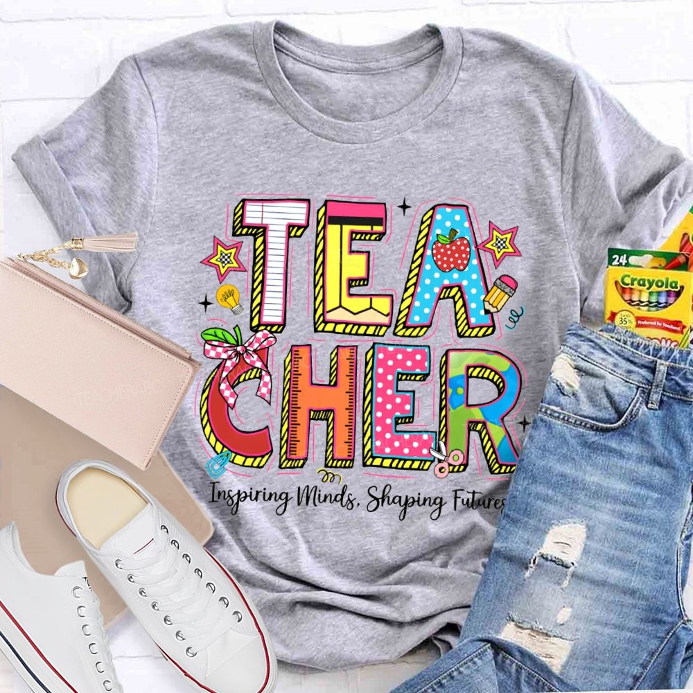 Teacher Inspiring Minds Shaping Future Teacher T-Shirt