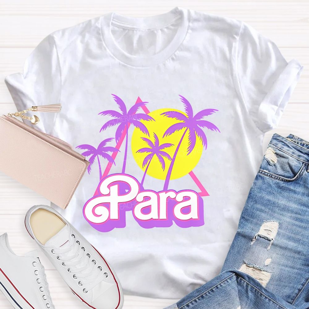 Para Graphic Letters  Teacher T-shirt