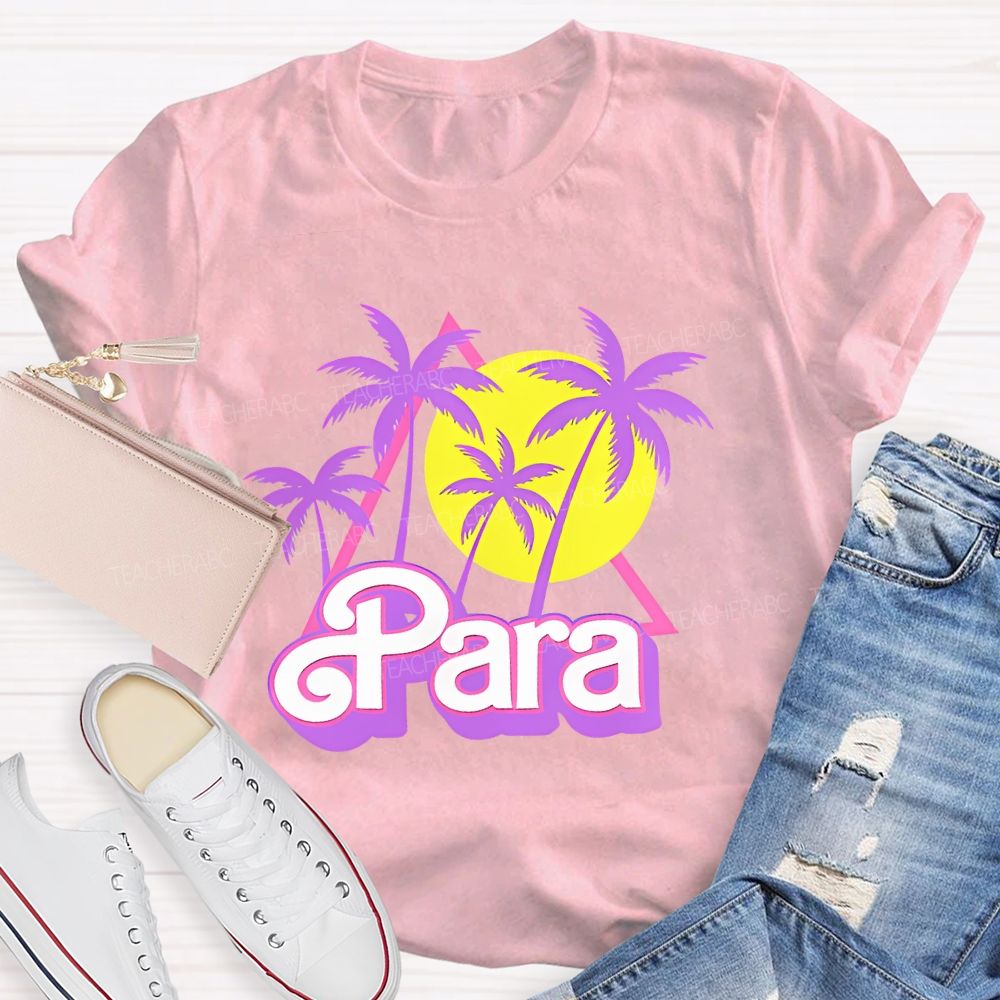 Para Graphic Letters  Teacher T-shirt