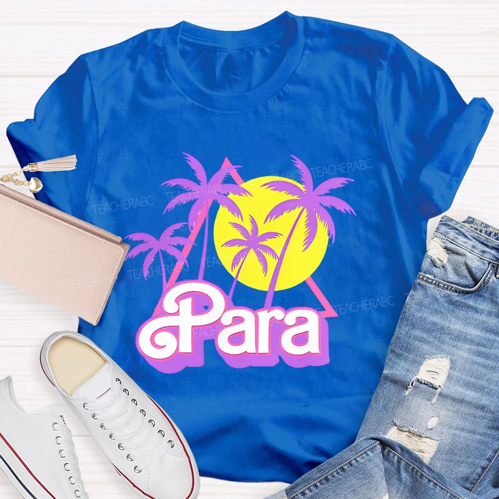 Para Graphic Letters  Teacher T-shirt
