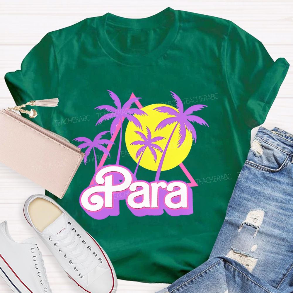 Para Graphic Letters  Teacher T-shirt