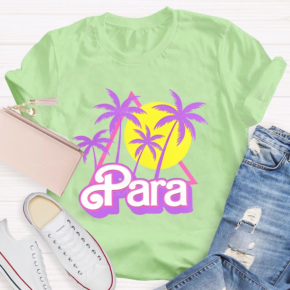 Para Graphic Letters  Teacher T-shirt