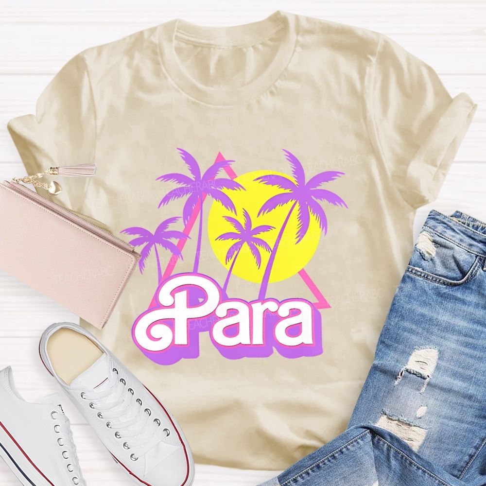 Para Graphic Letters  Teacher T-shirt