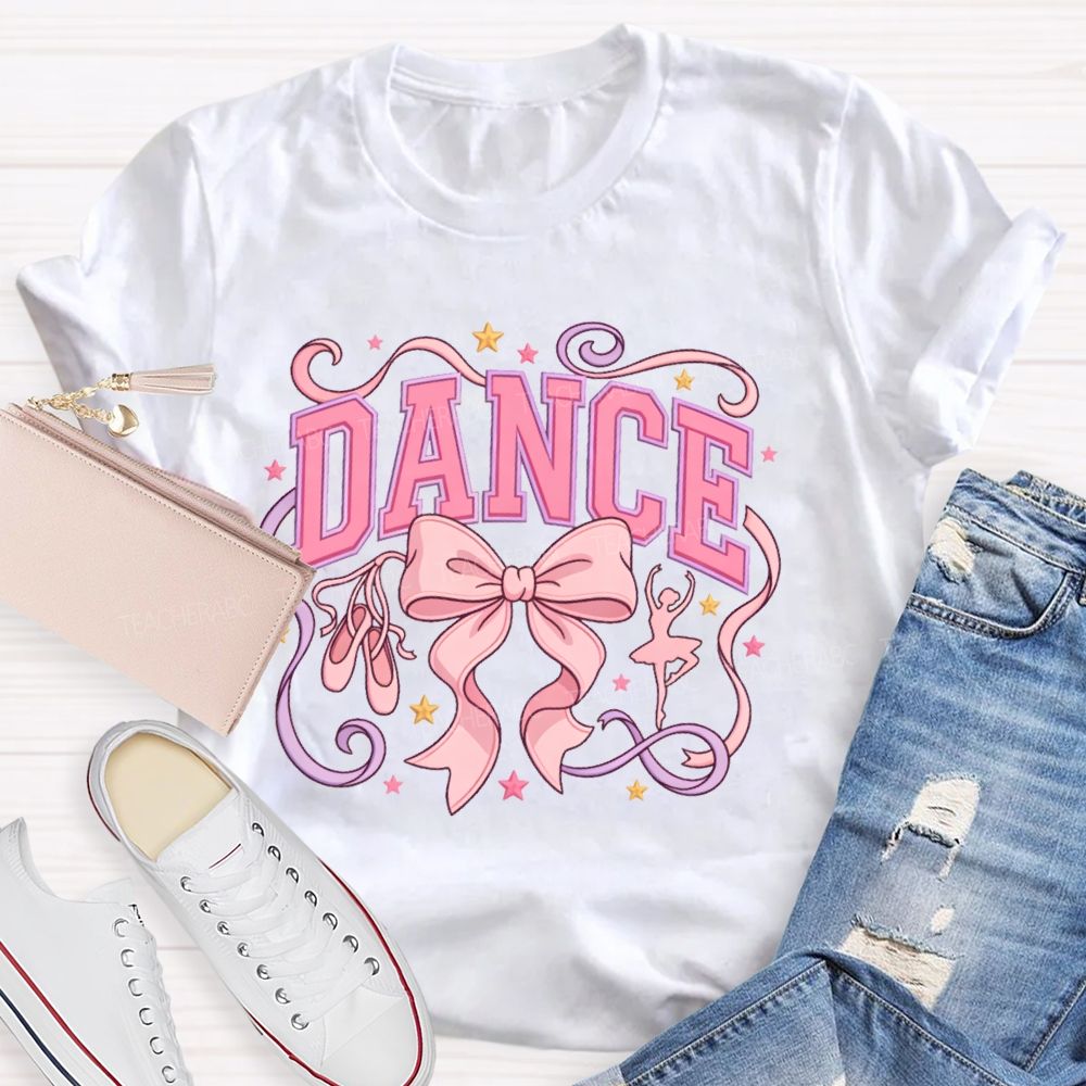 Dance Bow Pattern  Teacher T-shirt